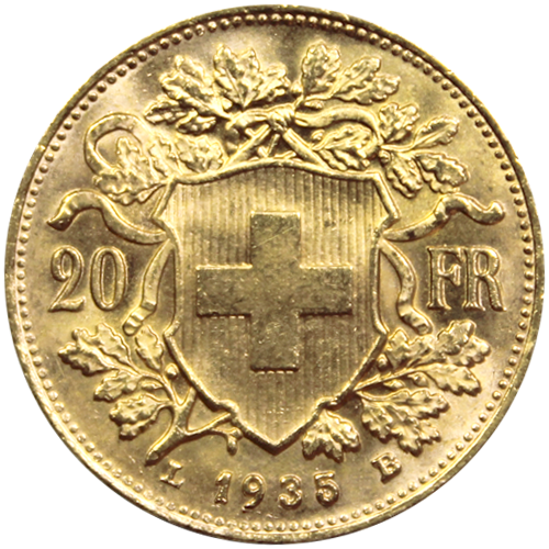 20 francs suisse or